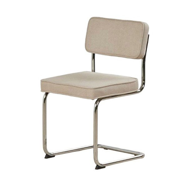 Бежов тапициран люлеещ се трапезен стол Rupert – Unique Furniture