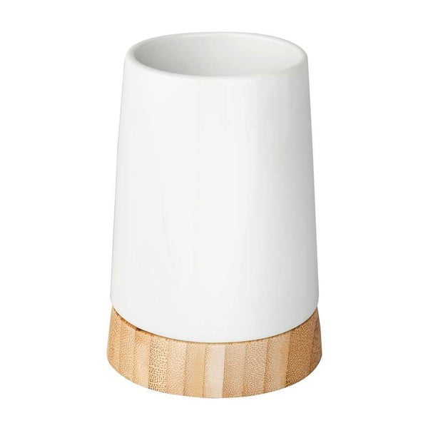Бял керамичен комплект аксесоари за баня Bamboo – Wenko-image-3