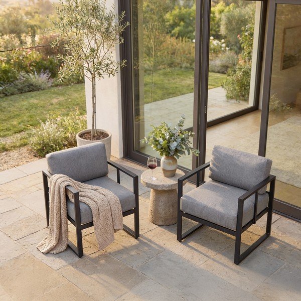 Графитно сив градински фотьойл Bellisima Bellissima - Bonami Selection-image-3