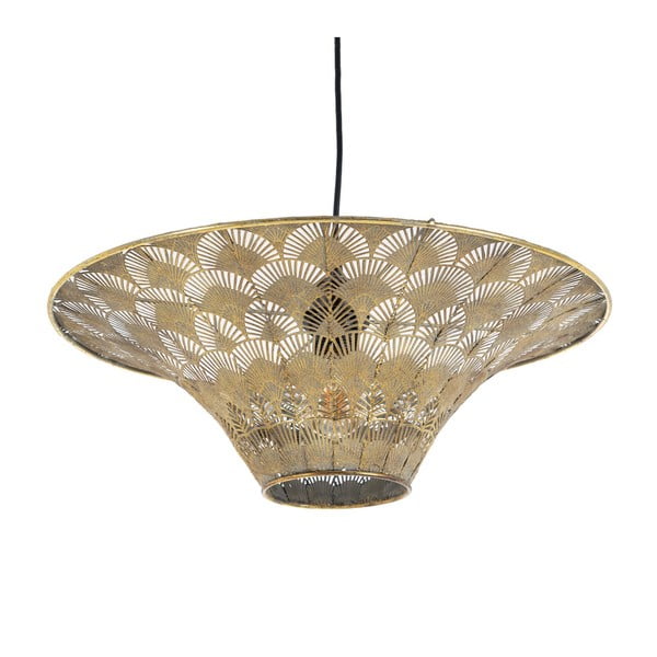 Висящо осветително тяло в златист цвят с метален абажур ø 47,5 cm – Ixia-image-2