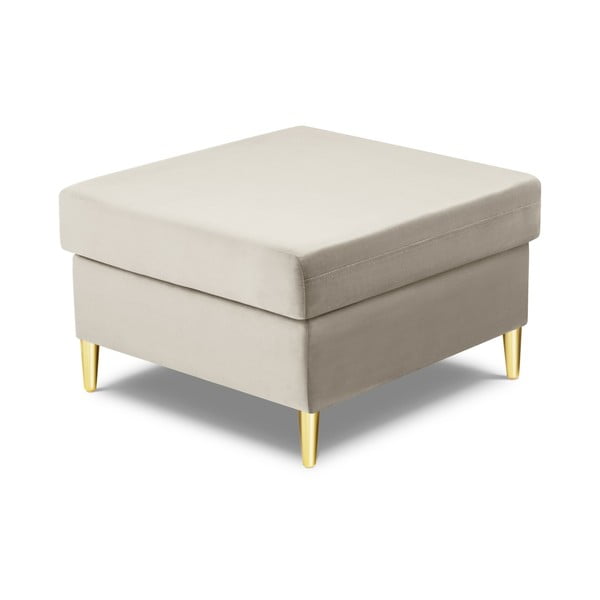 Бежова кадифена табуретка Kyoto – Cosmopolitan Design-image-2