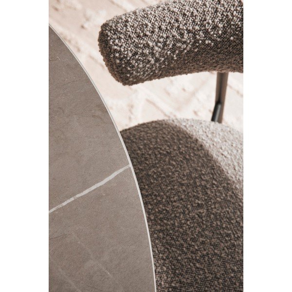 Кръгла трапезна маса с плот от имитация на мрамор ø 120 cm Bamira – Yes Everyday-image-4