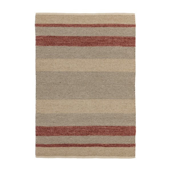 Кафяв и червен килим Fields, 160 x 230 cm - Asiatic Carpets