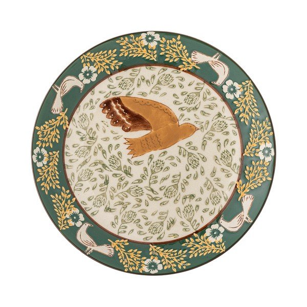 Зелена десертна глинена чиния ø 16 cm Hezha – Bloomingville