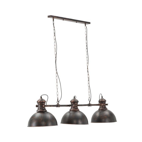 Черна висяща лампа с 3 абажура Индустрия - Mauro Ferretti-image-1