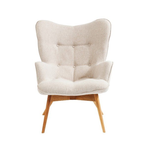 Бял фотьойл Vicky Ecru - Kare Design-image-1