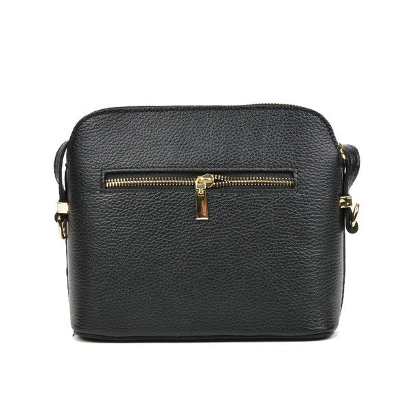 Черна кожена чанта Cosma - Mangotti Bags-image-1