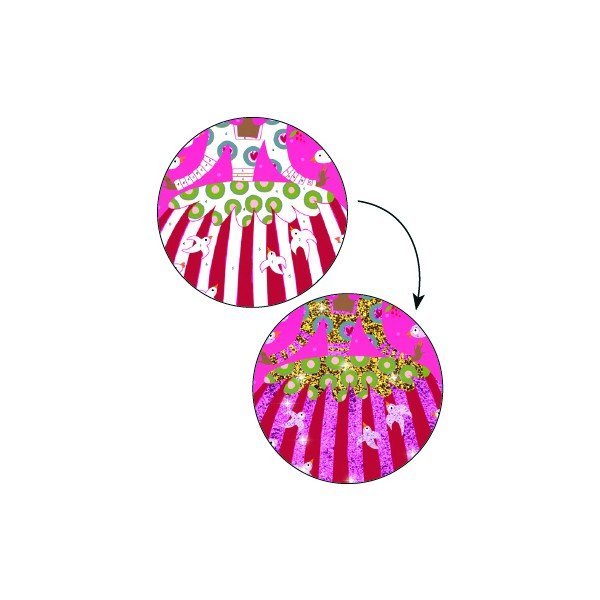 Детски творчески комплект за пясъкоструене Glitter dancers - Djeco-image-2