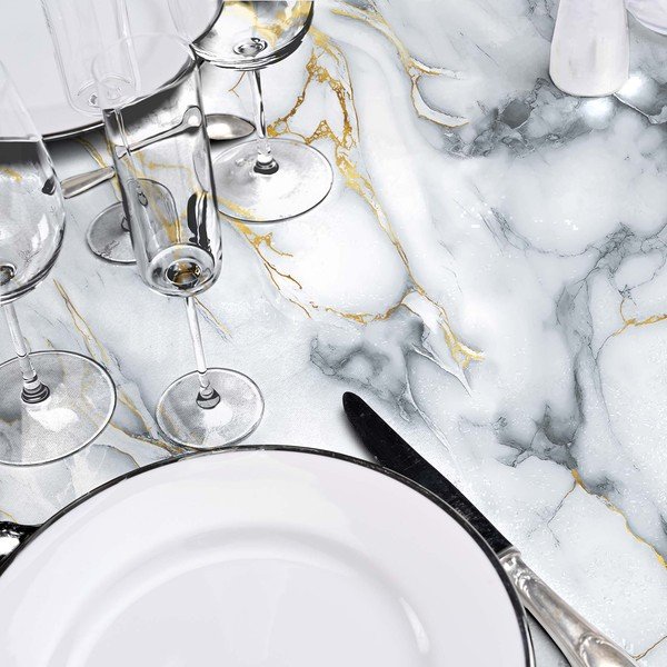 Покривка за маса ø 160 cm Marquina – douceur d'intérieur-image-1