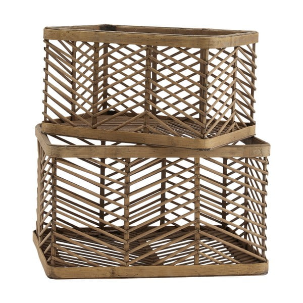 Комплект от 2 декоративни бамбукови кошници Irit - A Simple Mess