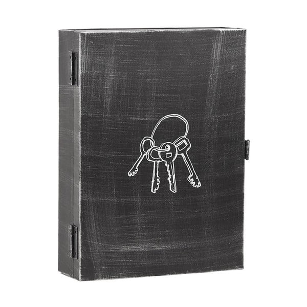 Черна метална кутия за съхранение на ключове - LABEL51