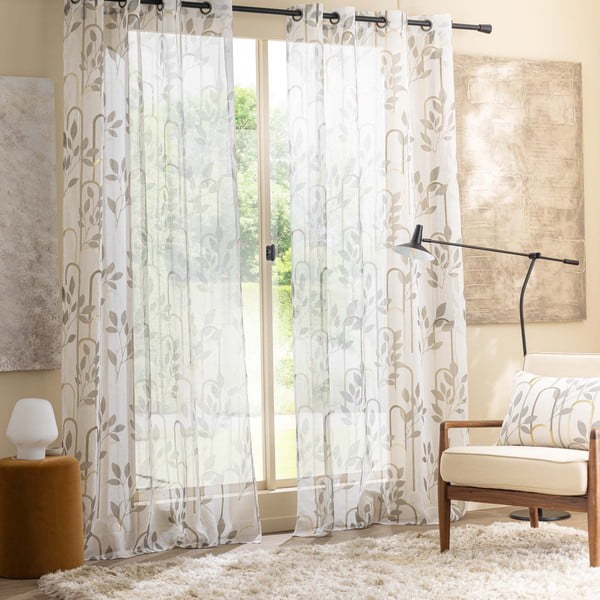 Сива завеса от воал 140x240 cm Roseris – douceur d'intérieur-image-1