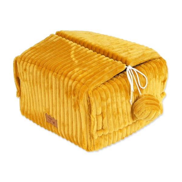 Легло палатка за котка в цвят горчица 40x36 cm Magic Cat Stripe – Plaček Pet Products