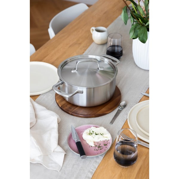 Тенджера от неръждаема стомана с капак подходяща за индукционен котлон 4 l Lucca 3.0 – FABINI-image-2