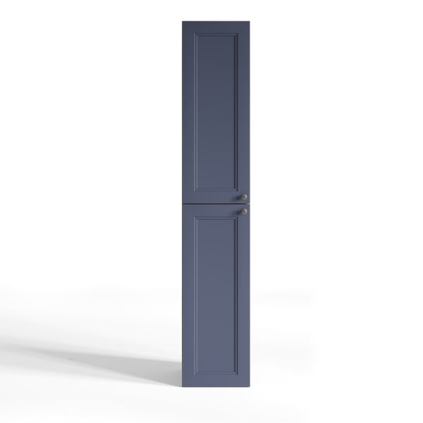 Висок висящ шкаф за баня в тъмносиньо-натурален цвят 30x160 cm Venezia - STOLKAR