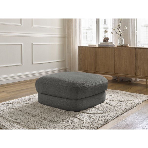 Тъмносива табуретка  от букле Leonore – Bobochic Paris-image-1