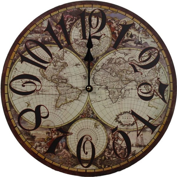 Световен часовник, 34 cm - Unknown