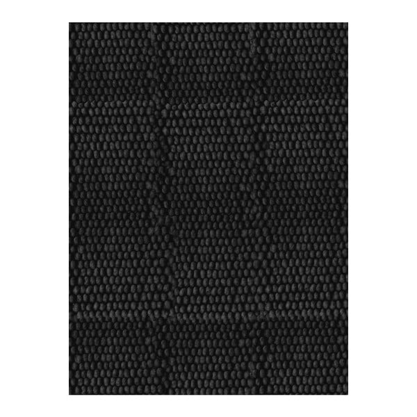 Vlněný koberec Dutch Carpets Dots Black Uni, 200 x 300 cm