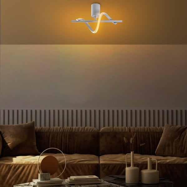 Сиво LED осветително тяло за таван ø 7 cm Likma – Opviq lights-image-4