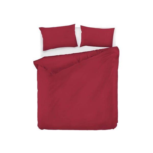 EnLora Home Свеж чаршаф за двойно легло от червен памук ранфорс, 200 x 220 cm Fresh Color - Mijolnir