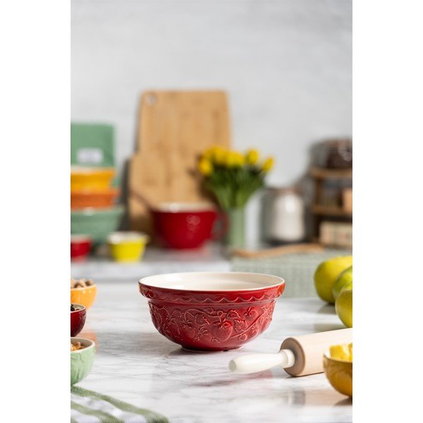 Червена глинена купа ø 21 cm Fruits Strawberry – Mason Cash-image-1