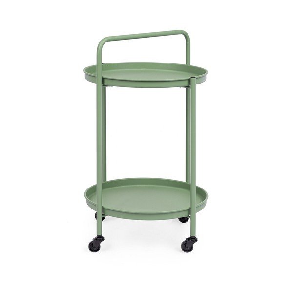 Стоманена маса за сервиране на колелца ø 44,5 cm Austin – Yes Everyday-image-1