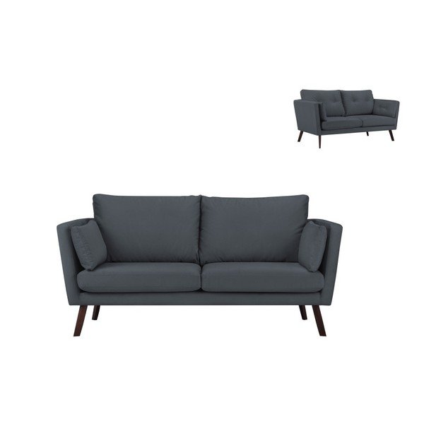 Tmavě šedá 3místná pohovka Mazzini Sofas Elena-image-1