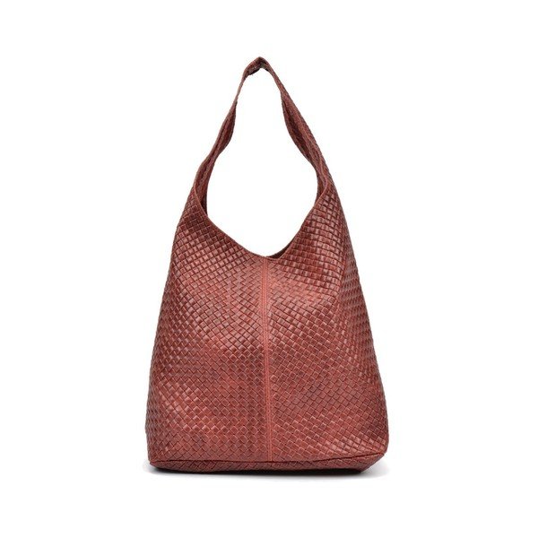 Червена кожена чанта Mangotti Carol - Mangotti Bags-image-3