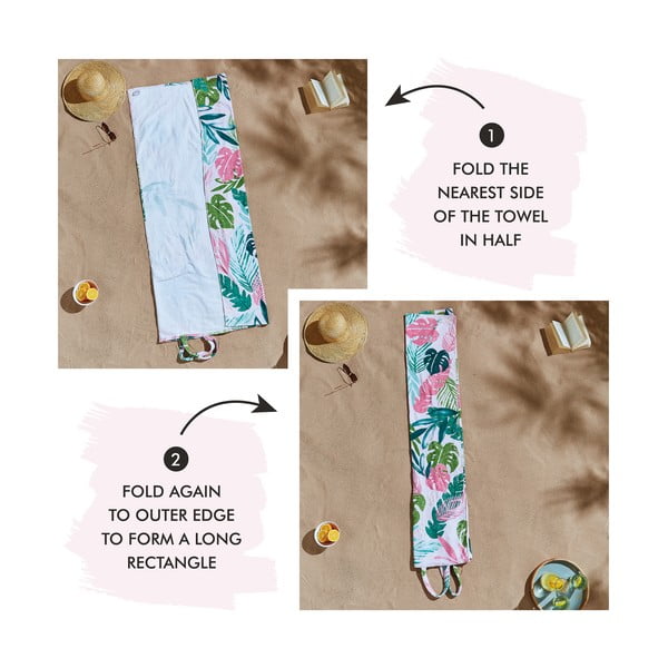 Plážová osuška 150x75 cm Tropical Palm – Catherine Lansfield-image-2