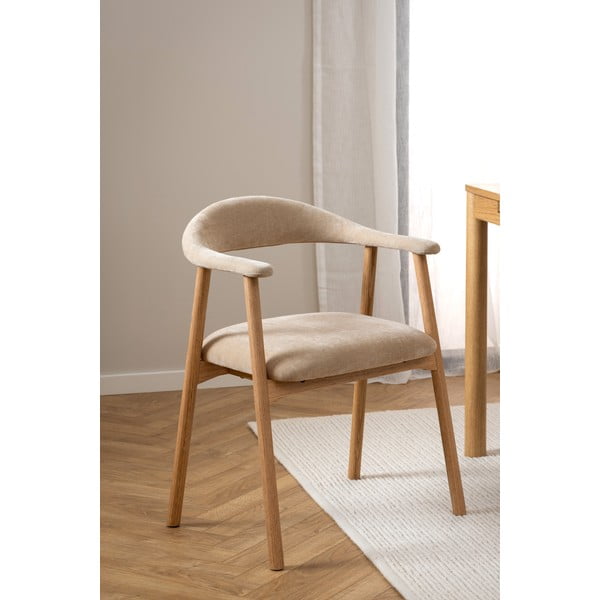 Бежов/естествен трапезен стол Addi – Actona-image-2