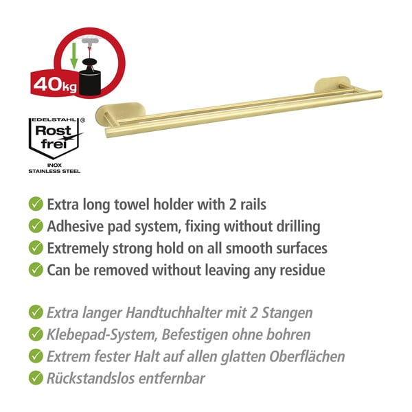 Самостоятелна поставка за кърпи от неръждаема стомана Orea Gold - Wenko-image-4