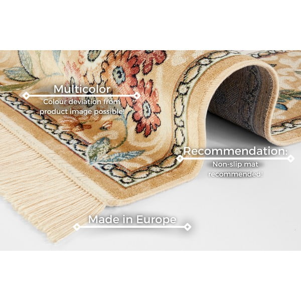 Бежов килим от вискоза 160x230 cm Oriental – Nouristan-image-4