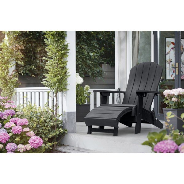 Тъмно сив градински шезлонг Adirondack - Keter-image-1