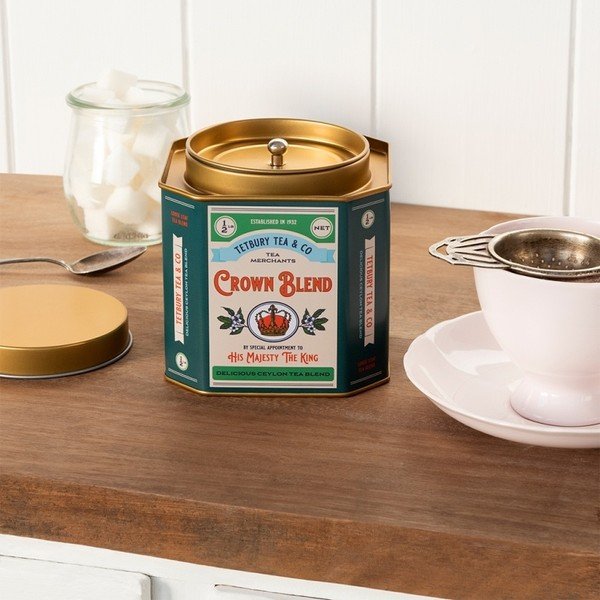 Метална кутия за чай Crown Blend – Rex London-image-1