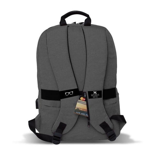 Сива раница с USB порт My Valice GALAXY Smart Bag - Myvalice-image-1