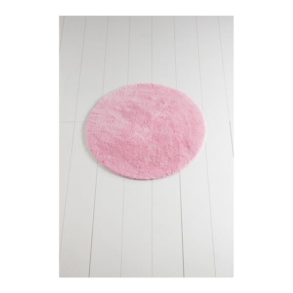 Розова постелка за баня Colors of Cap, ⌀ 90 cm - Foutastic