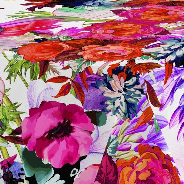 Памучна покривка за маса, 250 x 150 cm Flowery - Happy Friday Basic-image-1