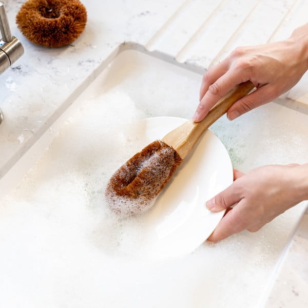 Бамбукова четка за миене на съдове Natural Elements - Kitchen Craft-image-2