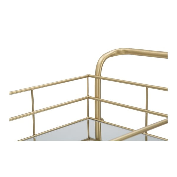 Количка за сервиране на 3 нива със златен дизайн Reo Carrello - Mauro Ferretti-image-2