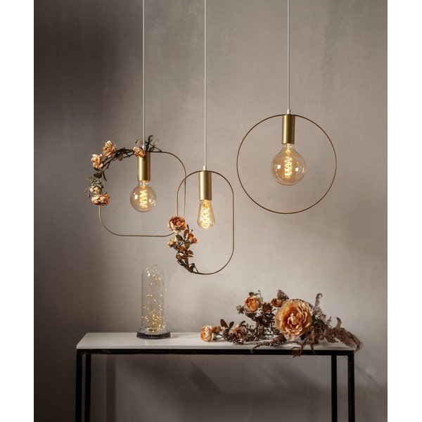 Висящо осветително тяло  в златист цвят Shape – Star Trading-image-2