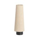 Бежова метална настолна лампа с текстилен абажур (височина 42 cm) Howie – Light & Living