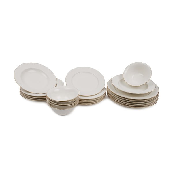 Комплект порцеланови чинии Kutahya Francis от 24 части - Kütahya Porselen