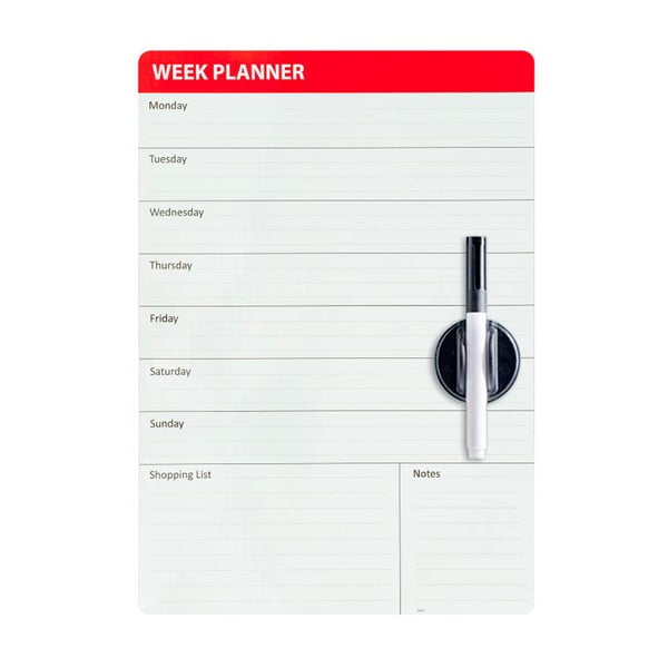 Магнитна дъска на хладилника Planner Week Planner - Balvi