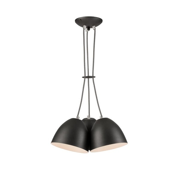 Черна висяща лампа с метален абажур - LAMKUR