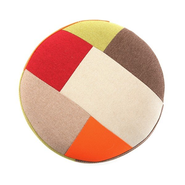 Taburetka Versa Red Patchwork, ⌀ 35 cm-image-2