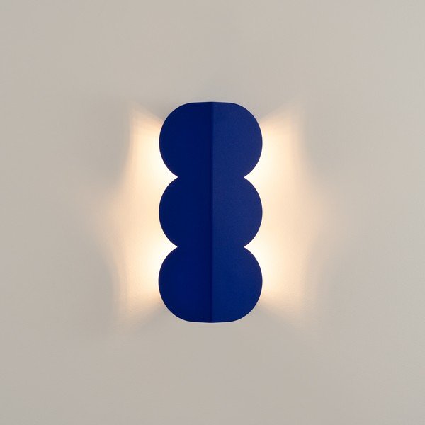 Тъмносиня алуминиева стенна лампа BISCUIT – Thoro-image-4