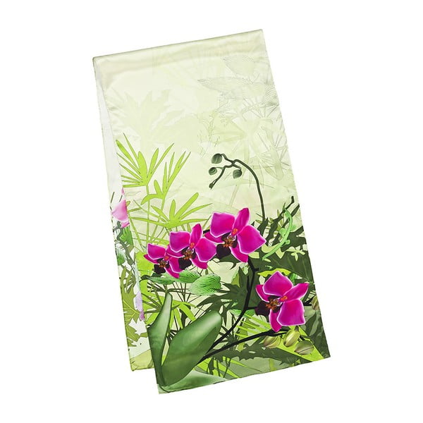 Копринен сатенен шал с орхидеи - Von Lilienfeld