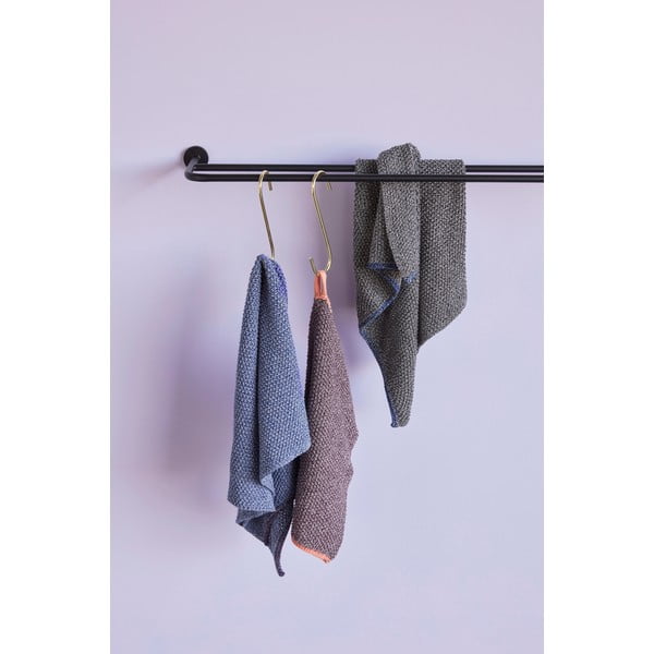 Синя памучна кърпа Rosa, 40 x 60 cm - Hübsch-image-1