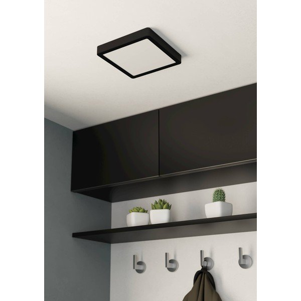 Черно LED осветително тяло за таван 21x21 cm FUEVA 5 – EGLO-image-1