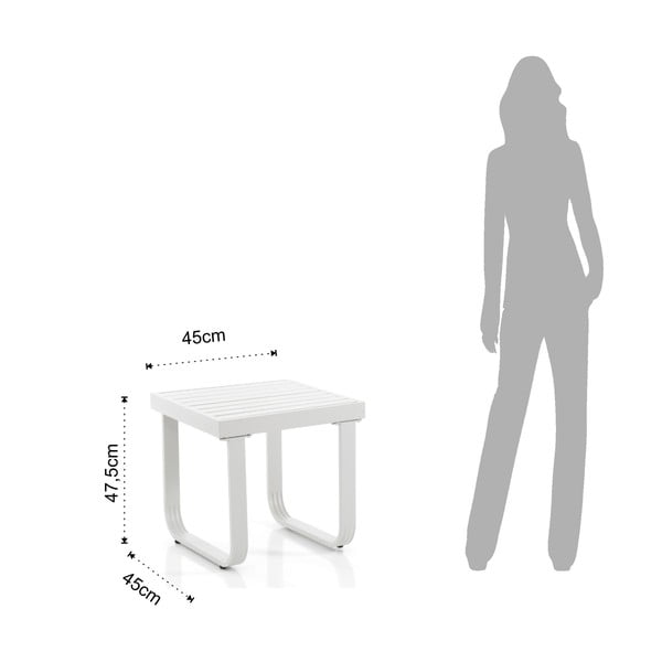 Алуминиева масичка 47.5x47.5 cm Ischia - Tomasucci-image-1